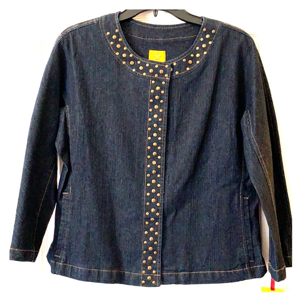 Ruby Red Denim Jacket Size 8
